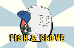 Fish and glove